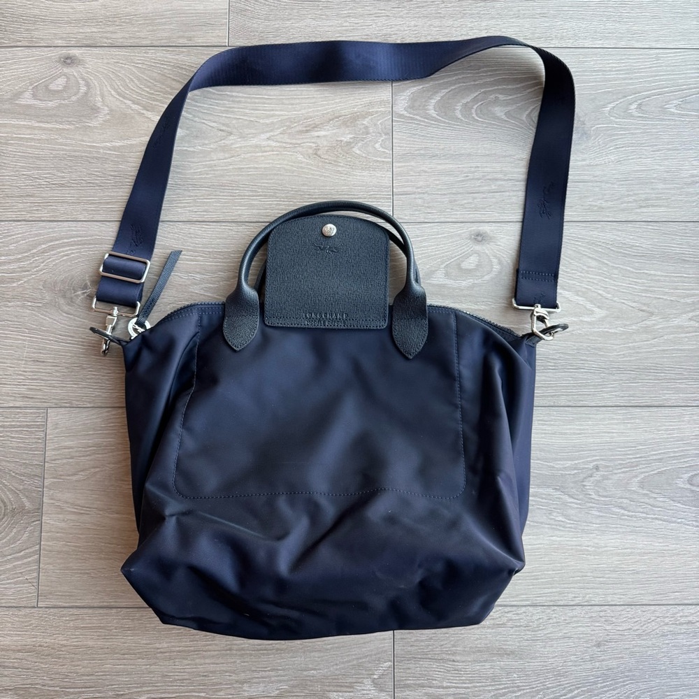 Longchamp Le Pliage (Navy on Navy) Crossbody Bag